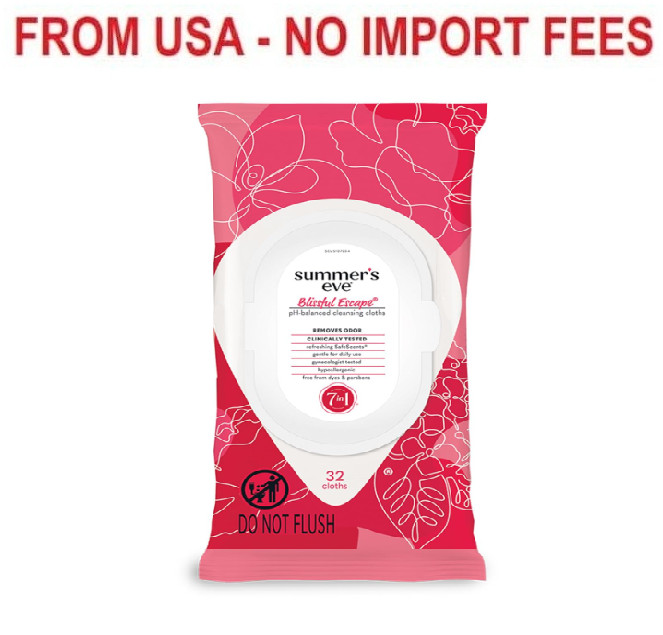 Summer’s Eve Refreshing Feminine Wipes, Blissful Escape, 32 Count