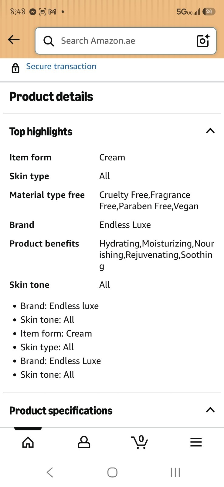 Endless Luxe – SET! Gradual Tan Lotion & Face Serum sealed,