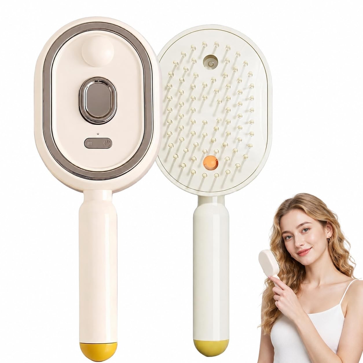 Electric Spray Air Cushion Massage Comb, Air Cushion Brush with Self-Cleaning