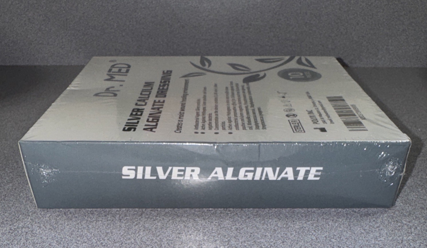 Dr. MED Silver Calcium Alginate Dressing 4×4 in – 10 Pieces – New Sealed