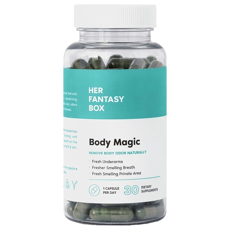 Her Fantasy Box Body Magic Chlorophyll Capsules-Gut & Skin Health,Energy Booster