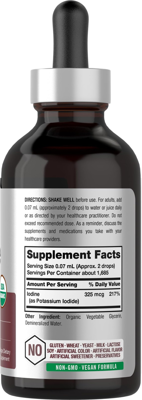 Horbaach Nascent Iodine Drops | 4 Fl Oz | Organic Liquid 4 (Pack of 1)
