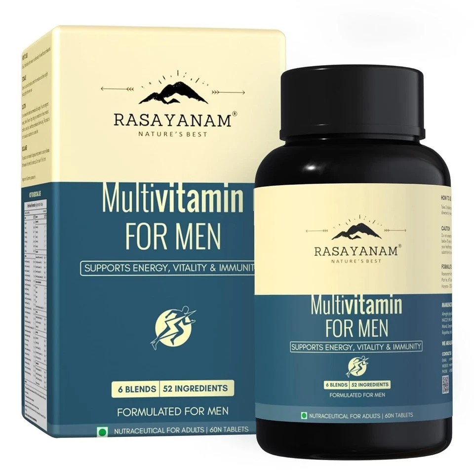 Multivitamin for Men | 52 Ingredients with 100% RDA of Vitamins & Minerals