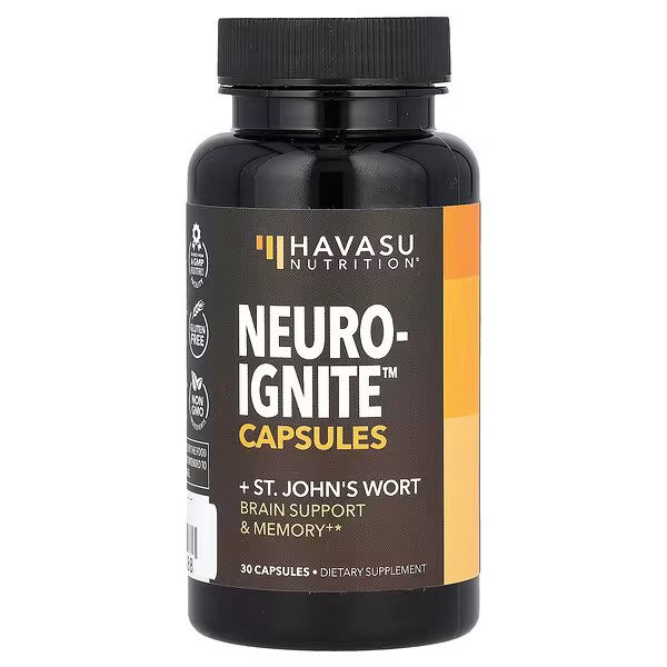 2 X Havasu Nutrition, Neuro-Ignite™ + St. Johns Wort, 30 Capsules-worldwide