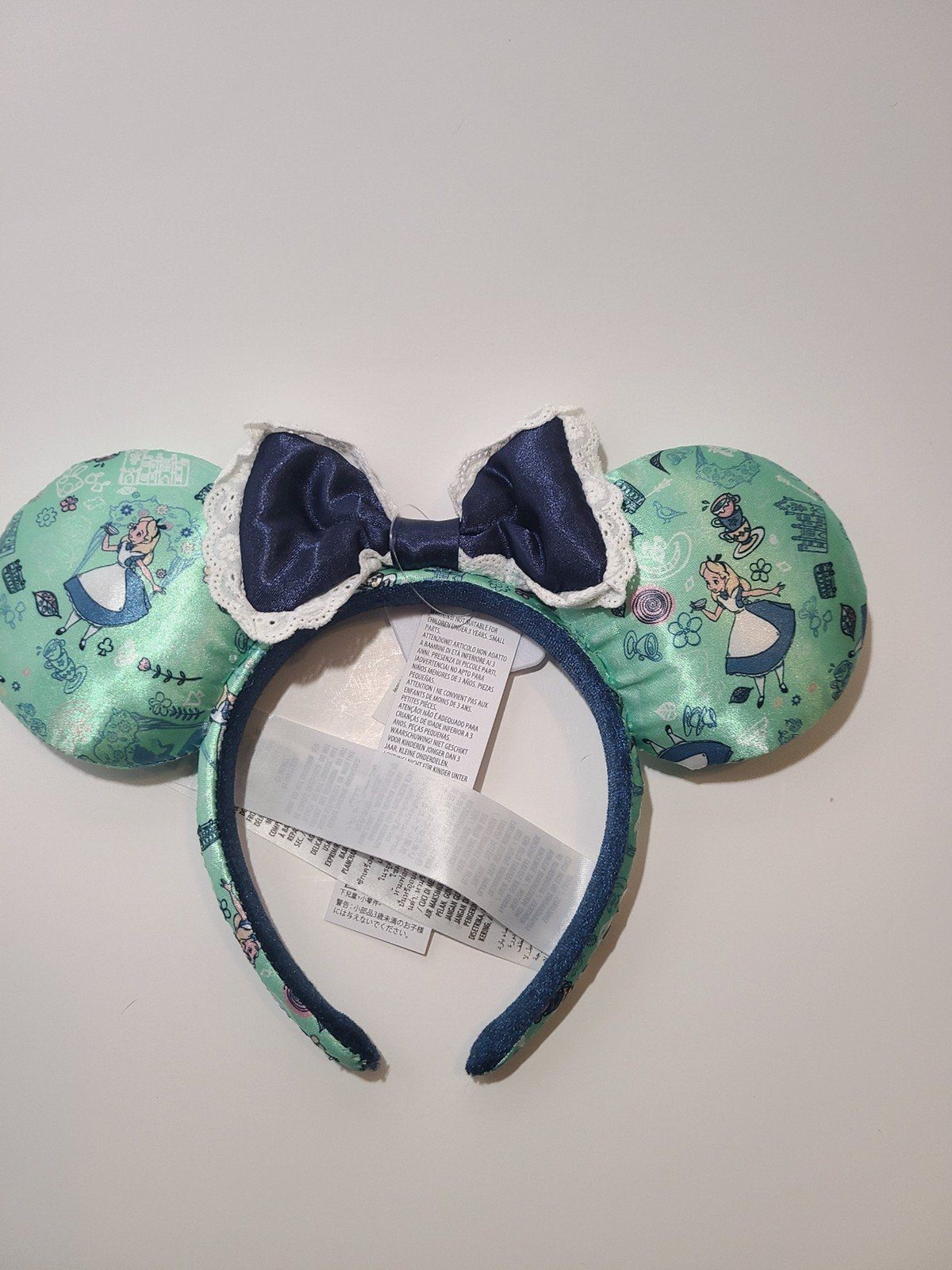 Disney Parks Epcot United Kingdom Alice In Wonderland Minnie Mouse Ears Headband