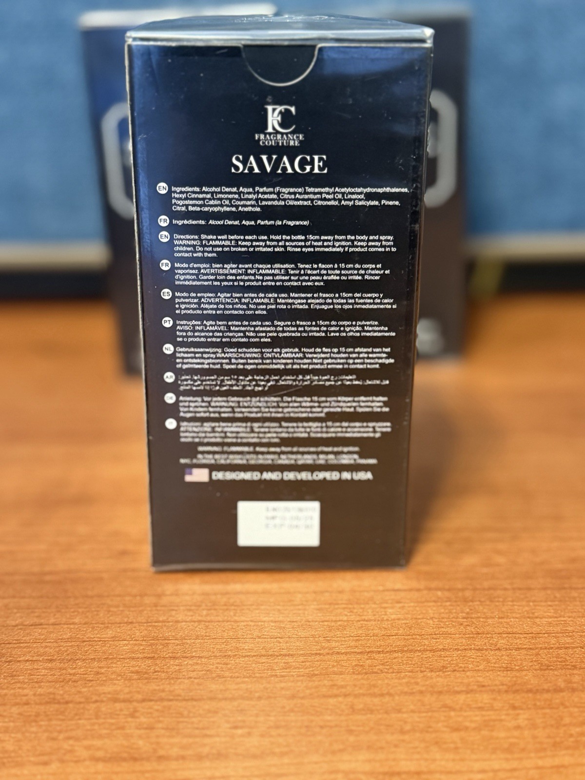 Fragrance Couture Savage Pour Homme Eau De Toilette Spray 100ml 3.4 fl oz Men