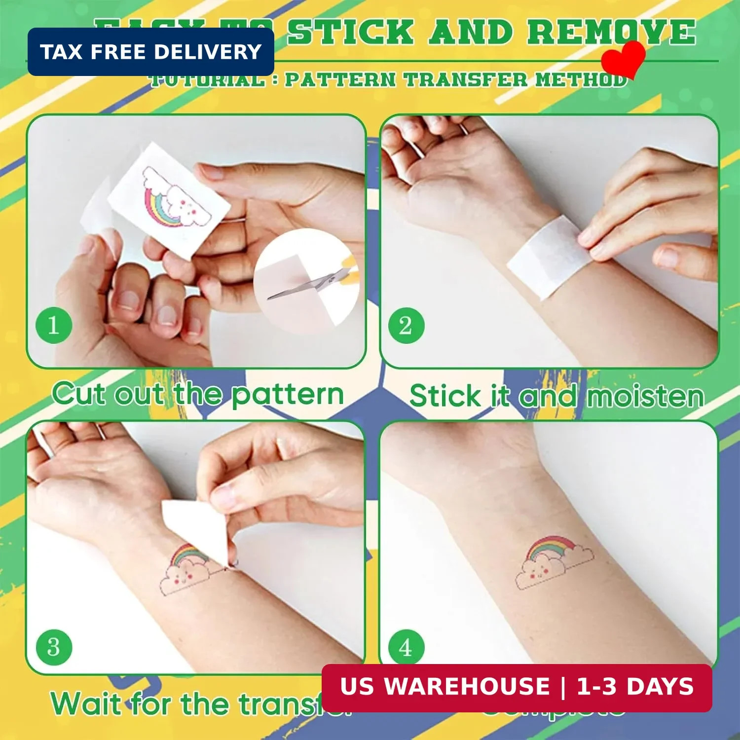 45 Pcs Soccer Tattoos for Kids, Oil Painting Style, World Cup 2026 Merchandise,