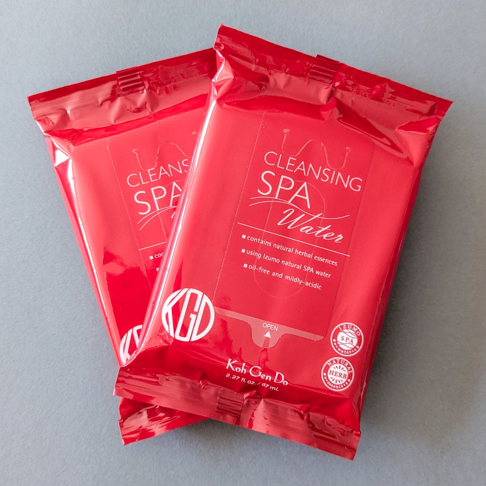 2x Packs – Koh Gen Do Cleansing Spa Water Cloths Makeup Remover – 10 Cloths/Pack