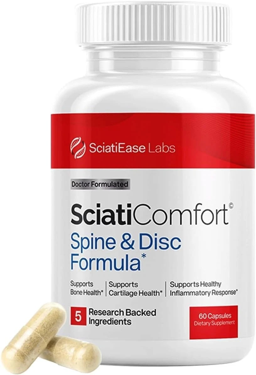 SciatiEase SciatiComfort Spine and Disc Support 60 Count (Pack of 3)