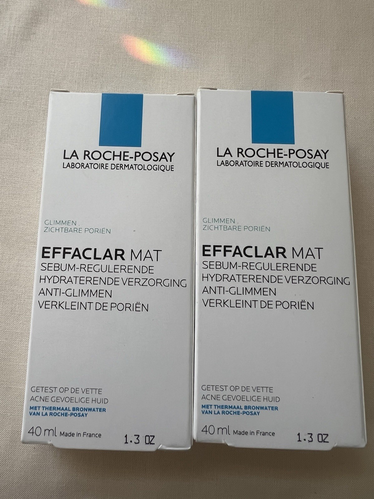 La Roche-Posay Set 2 Effaclar Mat Sebum-Regularizing Hydravera 40ml