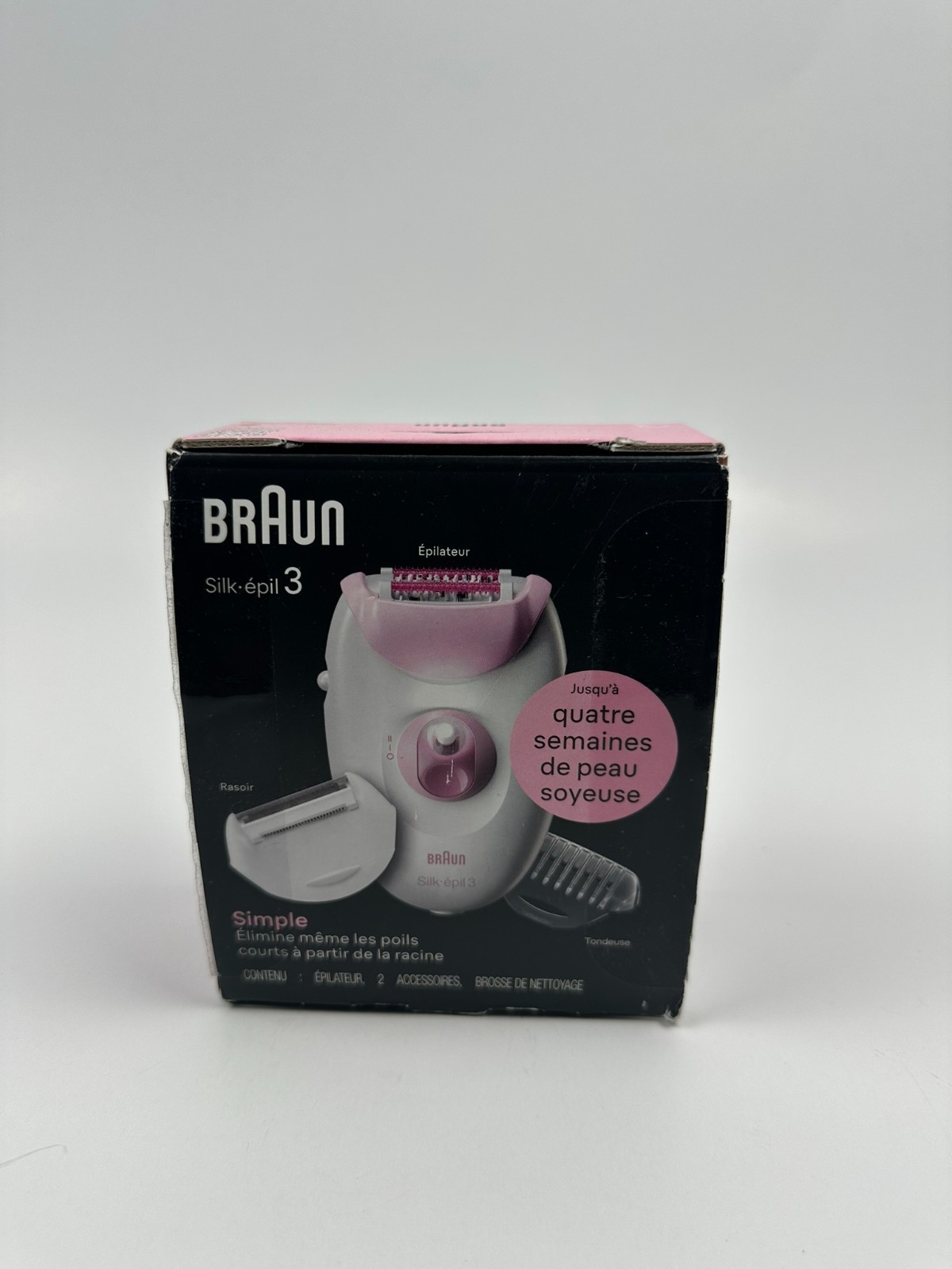 Braun Silk-épil 3 Epilator for Legs & Body, Dual Voltage 110-220V, 3270