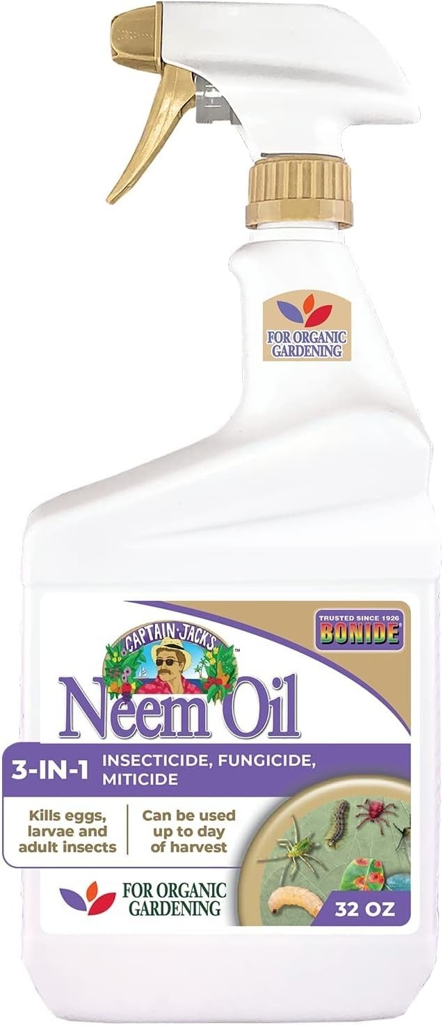 Multi-Purpose Neem Oil – 32 oz Ready-to-Use Spray for Organic Gardening