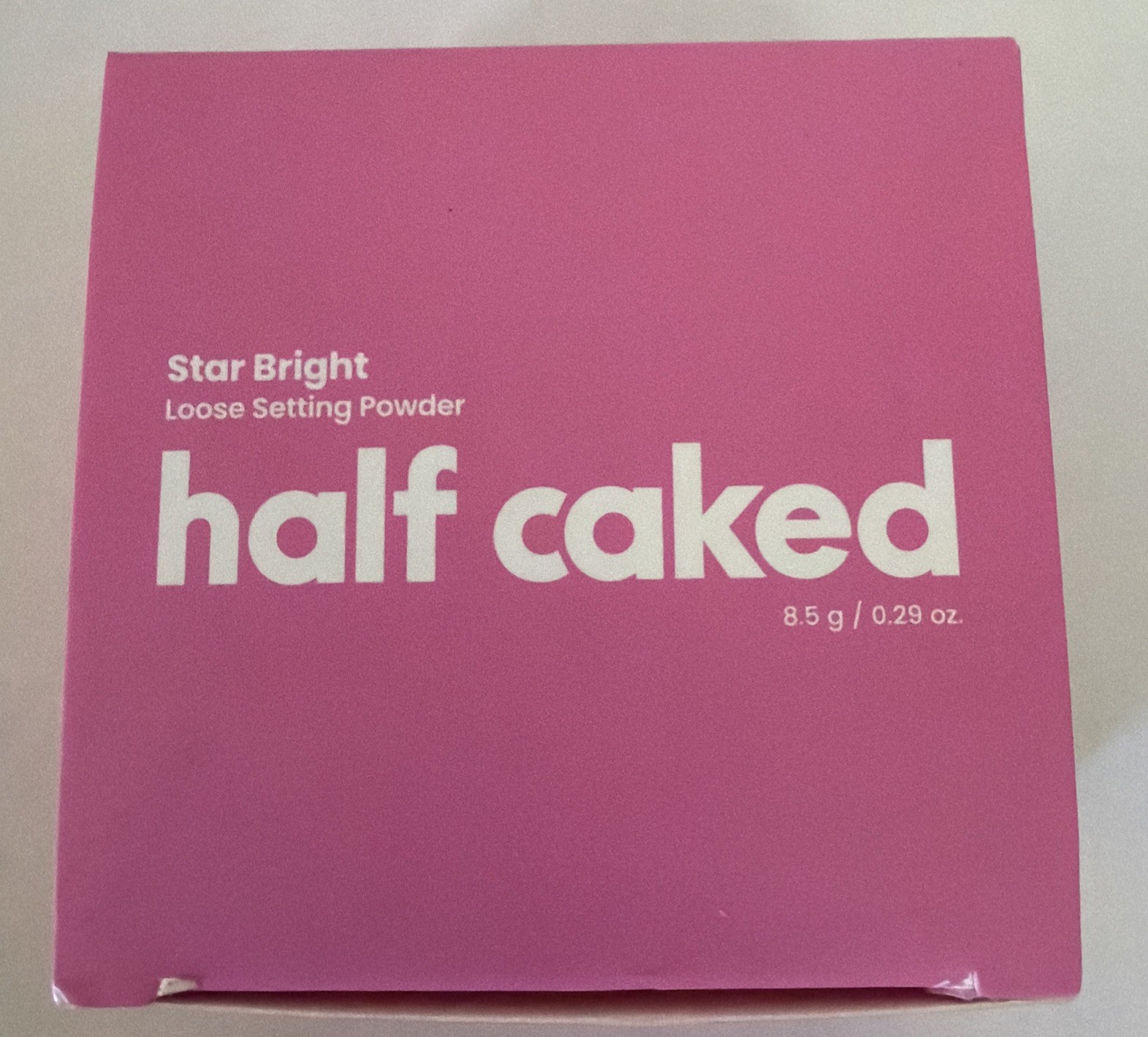 Half Caked Star Bright Loose Setting Powder in Pink Full Size NIB