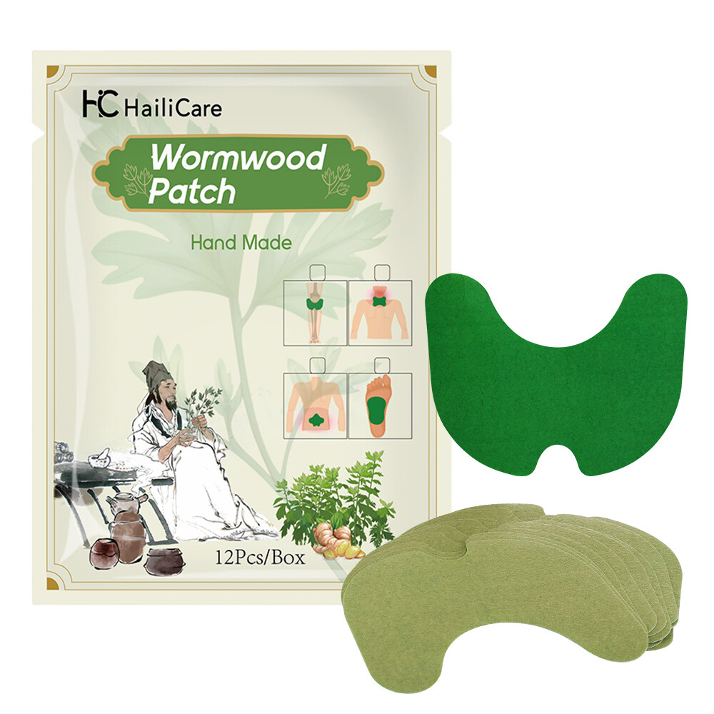 120Pcs Herbal Knee Patch Wormwood Plaster for Knee Support & Muscle Pain Relief