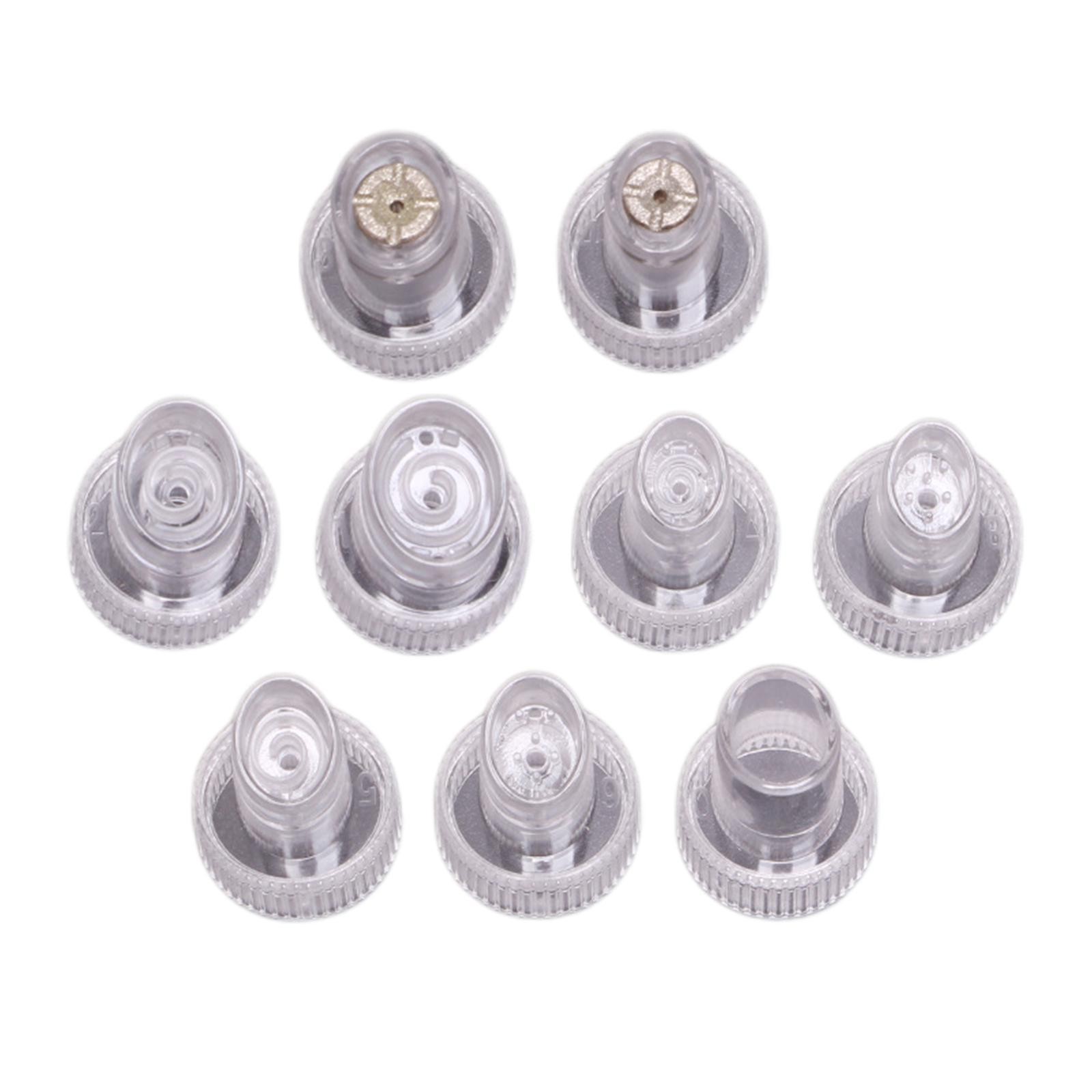 9 Pcs Replacement Accessory Plastic Cartridge Heads For Beauty Machine Salon Use
