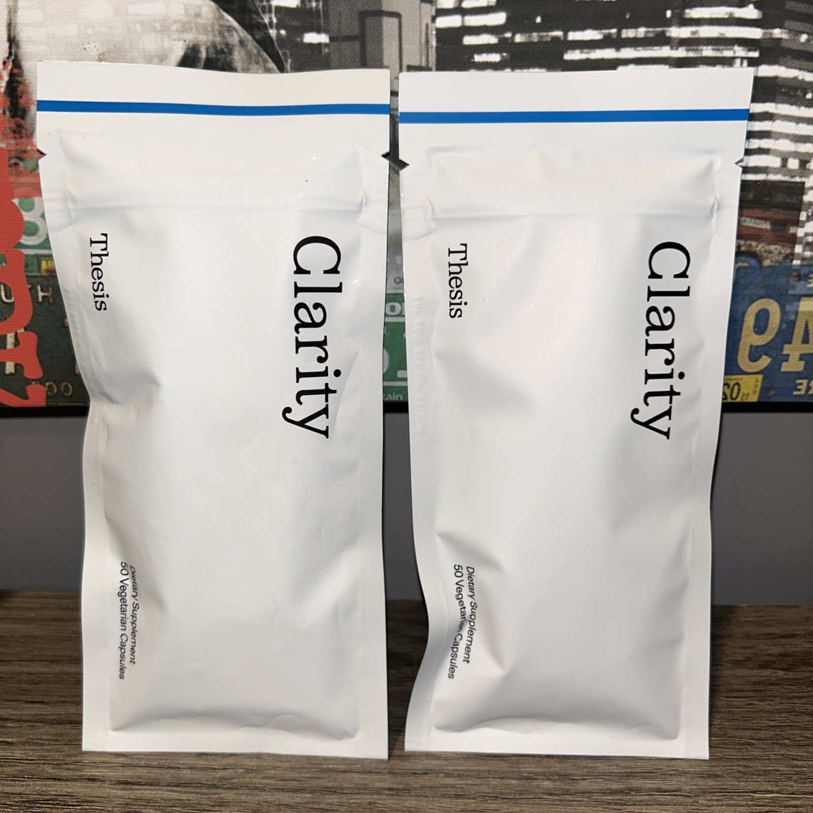 2 Pack Thesis Clarity Nootropic Refill Packs 50 Vegetarian Capsules 03/28