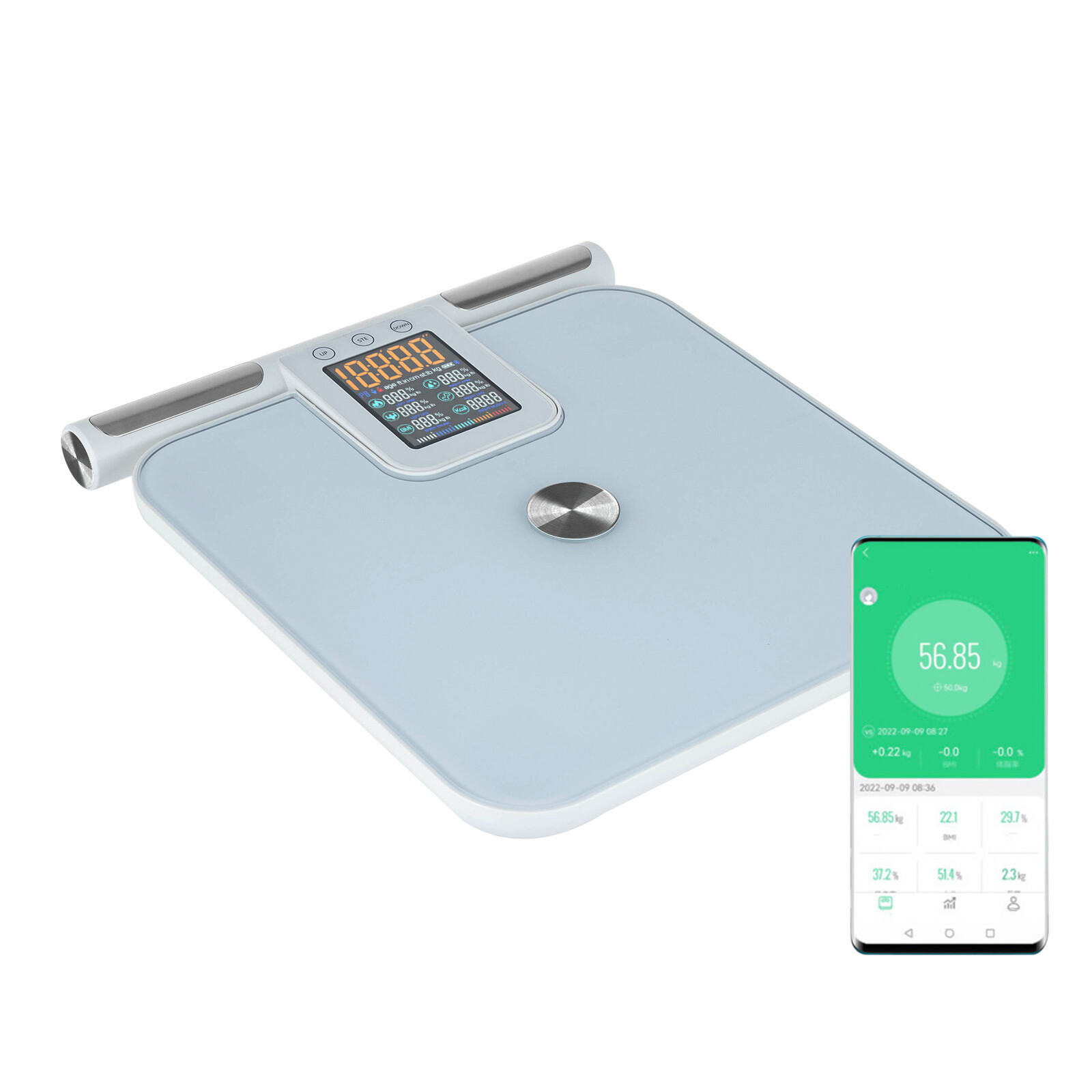 8 Electrode Smart Scales for Body Weight Large Display BMI Digital Weight Scale
