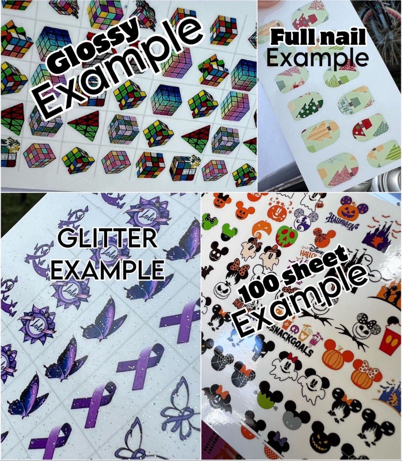 Michigan Wolverines Waterslide Nail Decals Set Of 50 Instructions & Bonus JH