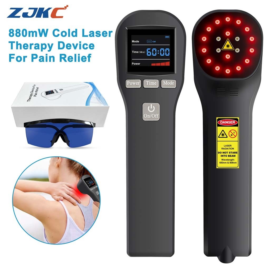 880mW Laser Therapy Device 650nm 808nm 20 Diodes for Pain Relief Humans Pets
