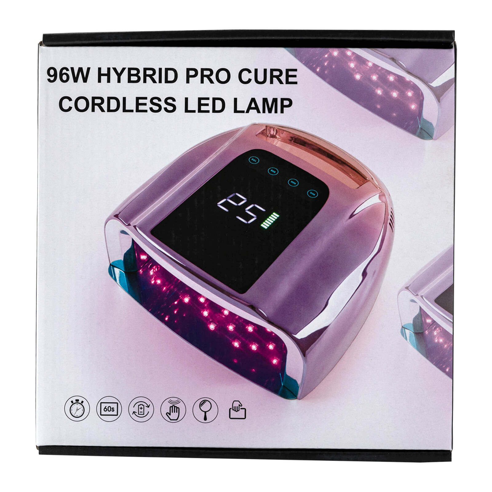 96W Rechargeable Cordless Professional Nail Gel Dryer Led UV Nail Lamp Manicure