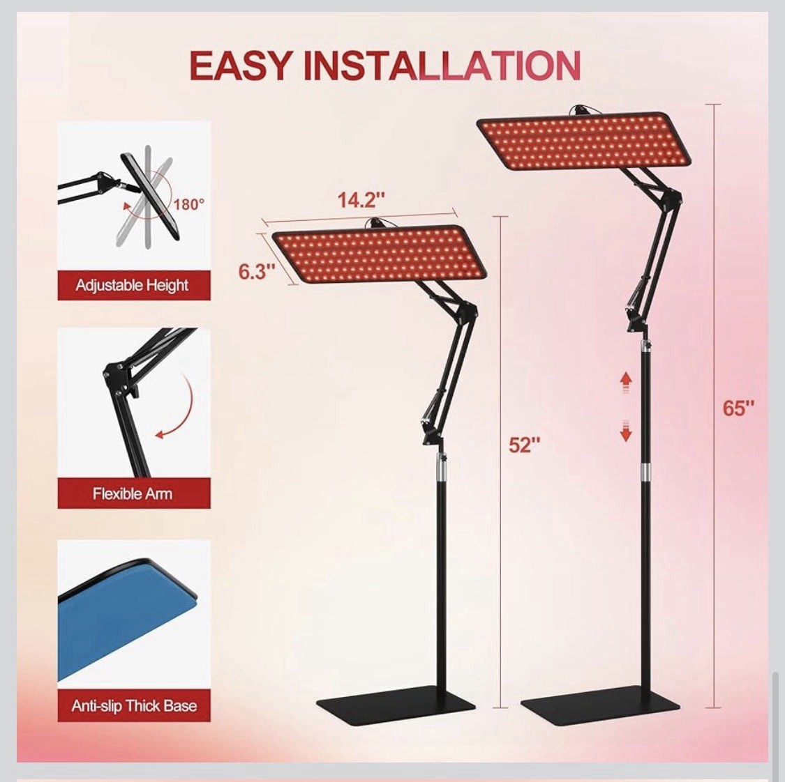 Morfone Red Light Therapy for Body Face – Tri-Wavelength 660nm, 850nm, 940nm…