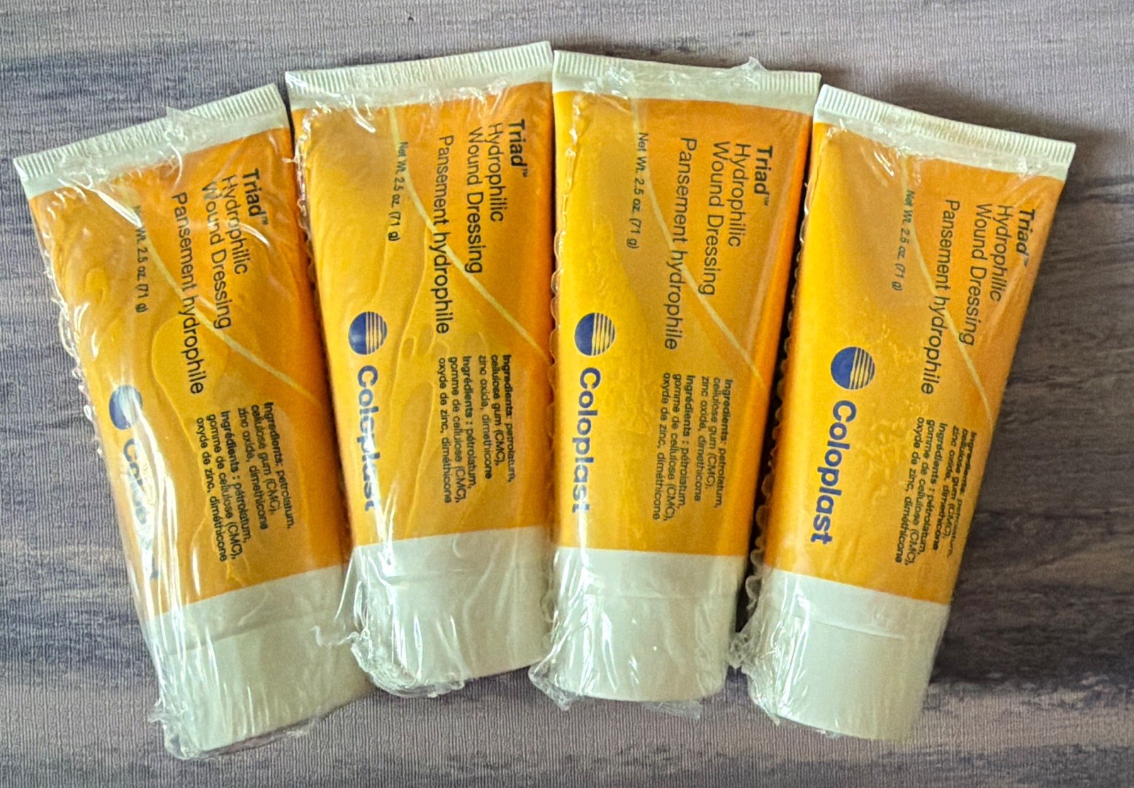 4 Coloplast Triad Hydrophilic Wound Dressing Ointment Zinc Oxide 2.5 oz 315293