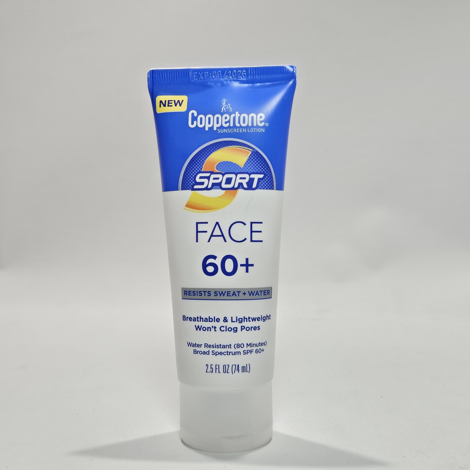 Coppertone Sport FACE Sunscreen SPF 60 – 2.5 FL OZ