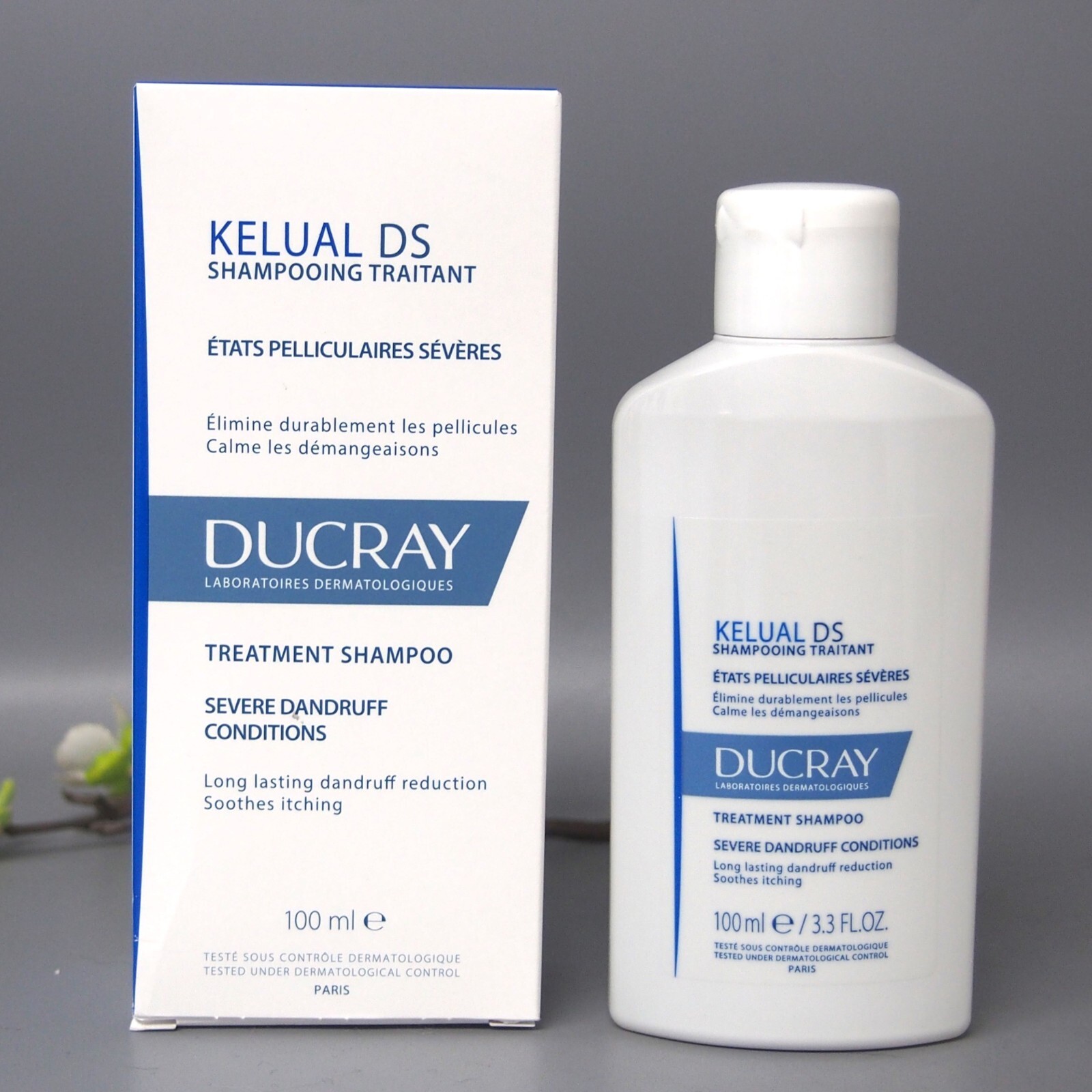 Ducray Kelual Ds Anti Dandruff Shampoo 3.3oz / 100ml EXP 02/2027
