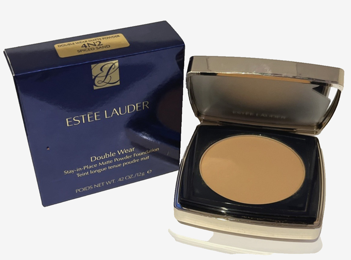 Estee Lauder Double Wear Matte Powder Foundation 4N2 Spiced Sand 0.42 oz 12 g