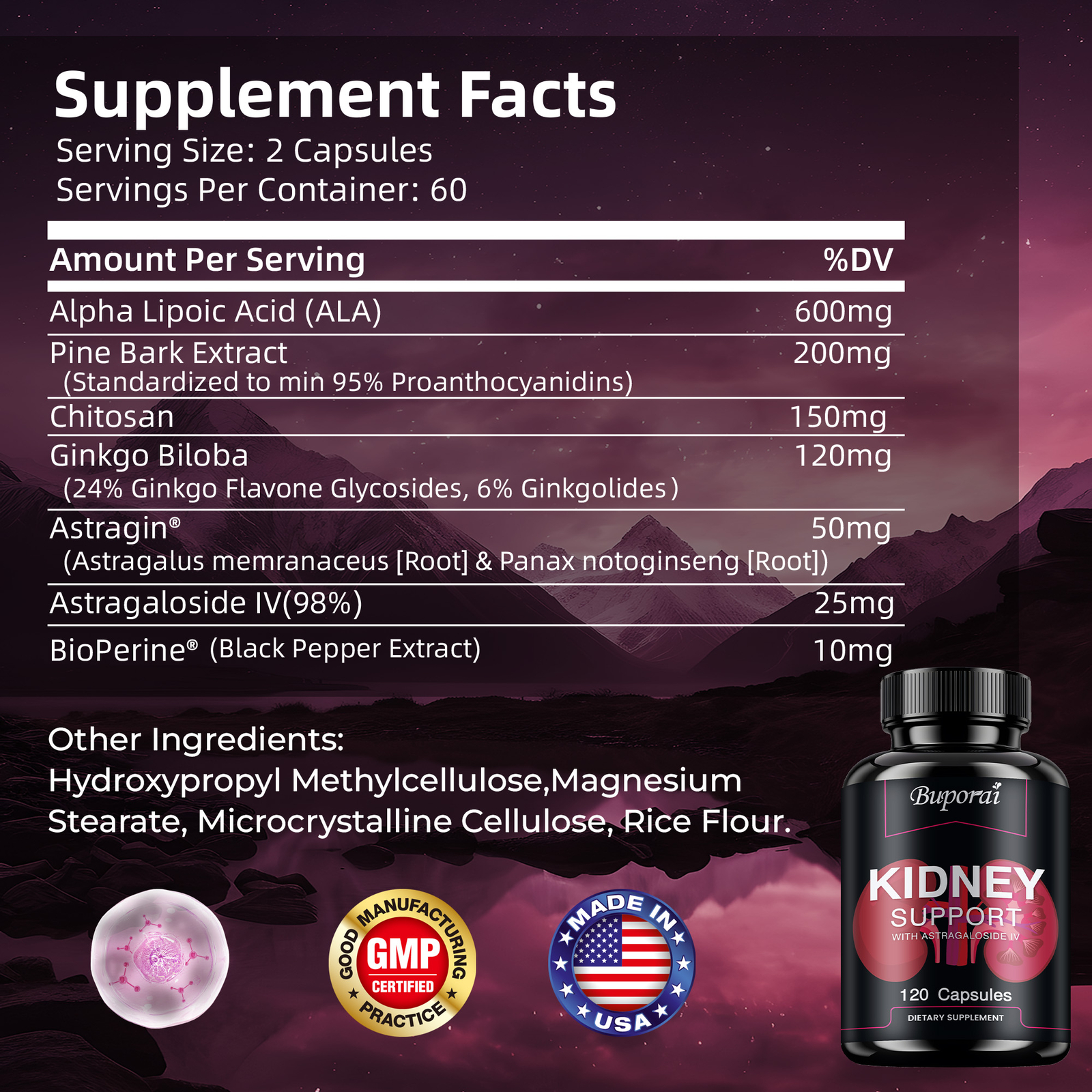 Kidney Support – Kidney Cleanse & Detox,Urinary Tract and Bladder Health