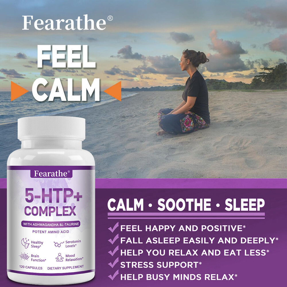 5-HTP Caps, Serotonin Support for Sleep and Stress, Supports Weight Loss, 5HTP