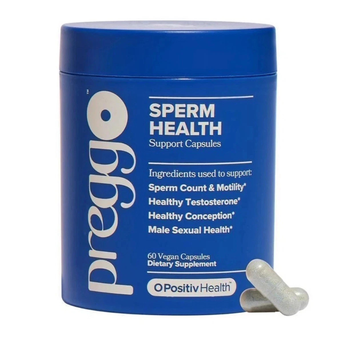 3 Pack PREGGO O-Positive Sperm Health Boost Capsules – 180 Count For Men–
