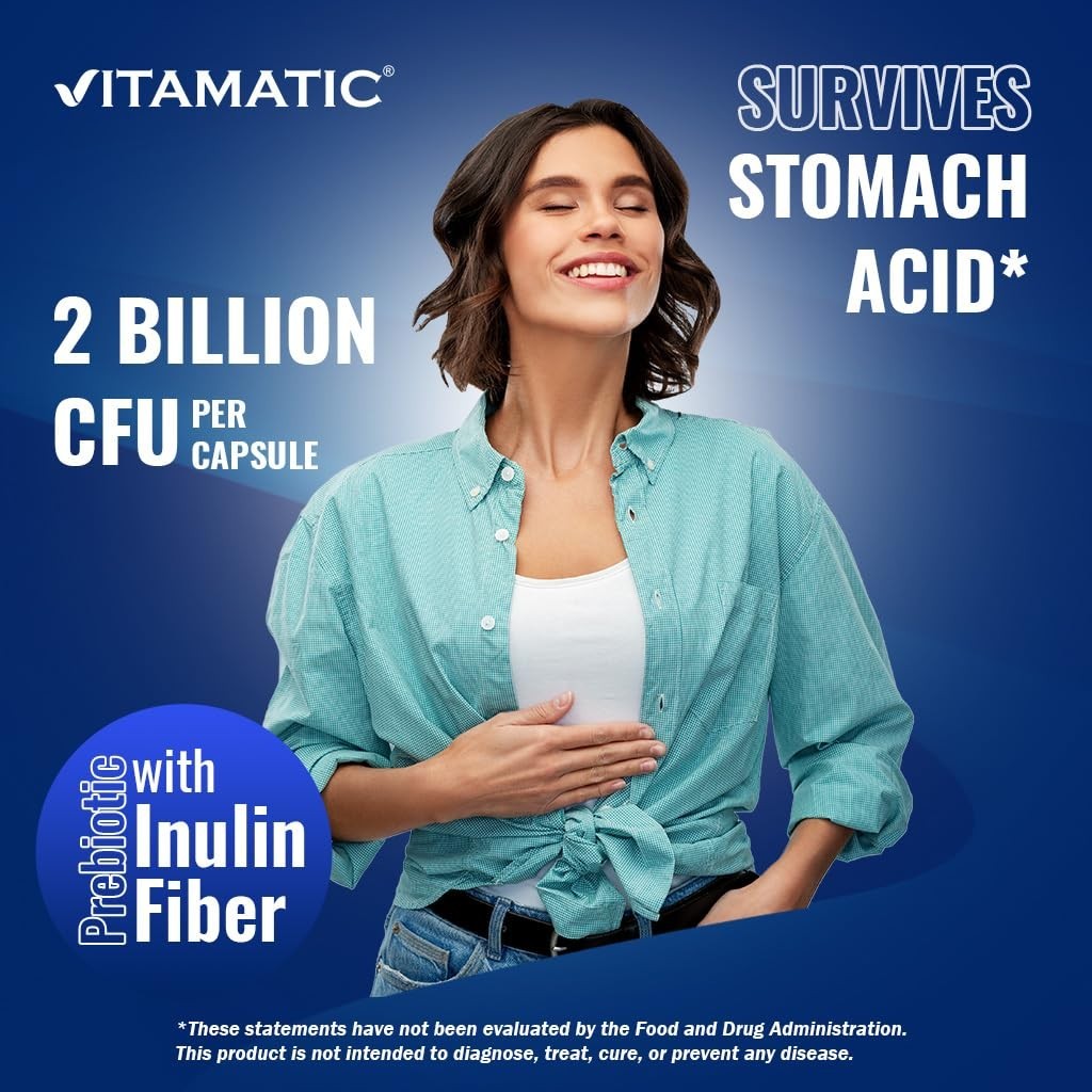 Lactobacillus Salivarius Probiotic Capsules 2 Billion CFU – 60 Count Digestive S
