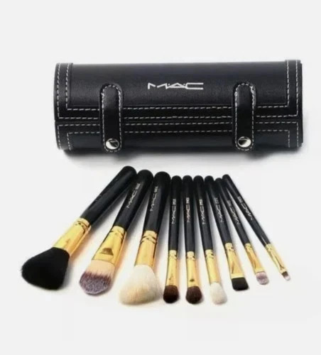 Mac Makeup Set Professional 9wool Brush Set Blush eyeshadow Foundation Mirror