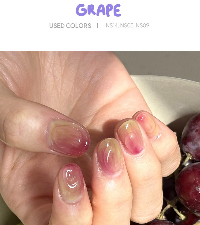 NEKOGEL Juicy Palette Syrup Gel Strawberry Collection Soak Off Nail Gel K-Beauty