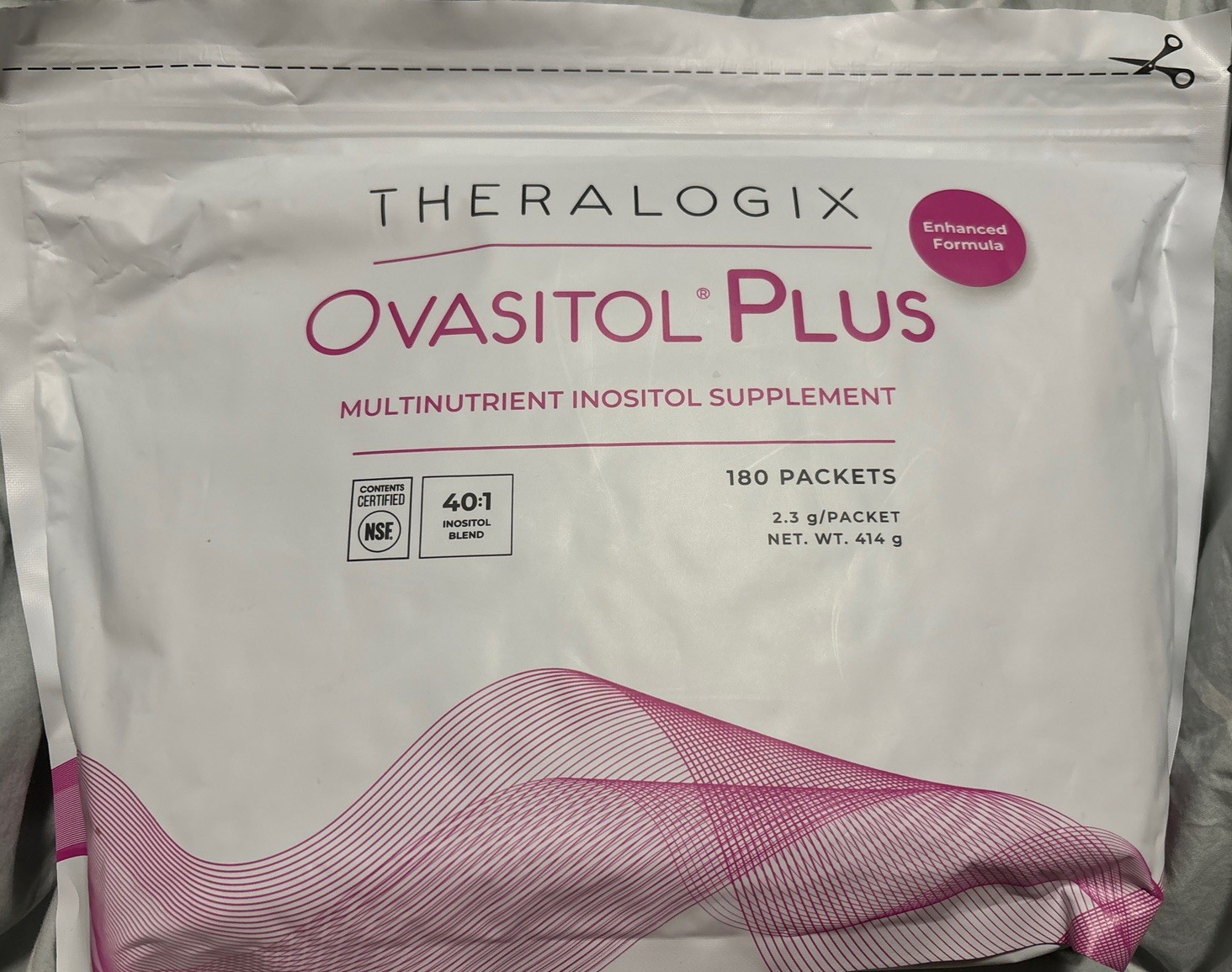 Theralogix, Ovasitol, 180 Packets, 2.22 g Each
