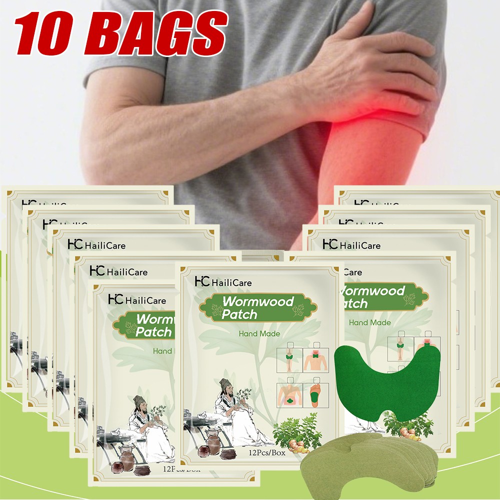 120Pcs Knee Plaster Sticker Wormwood Extract Knee Pain Joint Ache Relief Patches