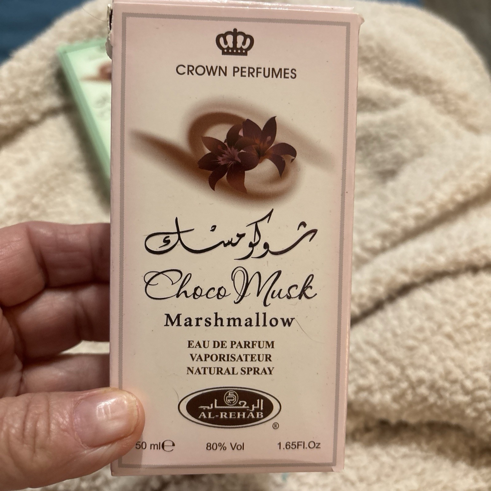 Al-Rehab Choco Musk Marshmallow Eau de Parfum Spray Vanilla Citrus 1.65 fl oz