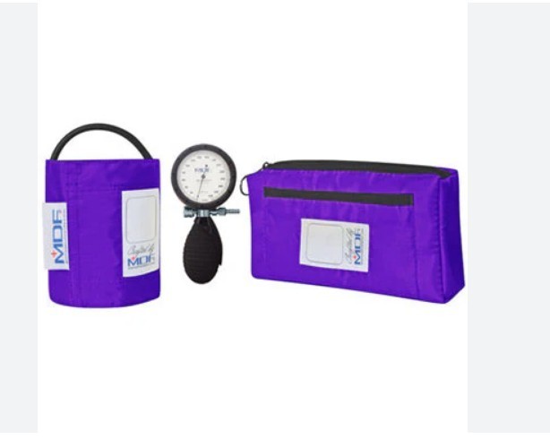 MDF Instruments Medic Palm Aneroid Sphygmomanometer Blood Pressure Monitor PURPL