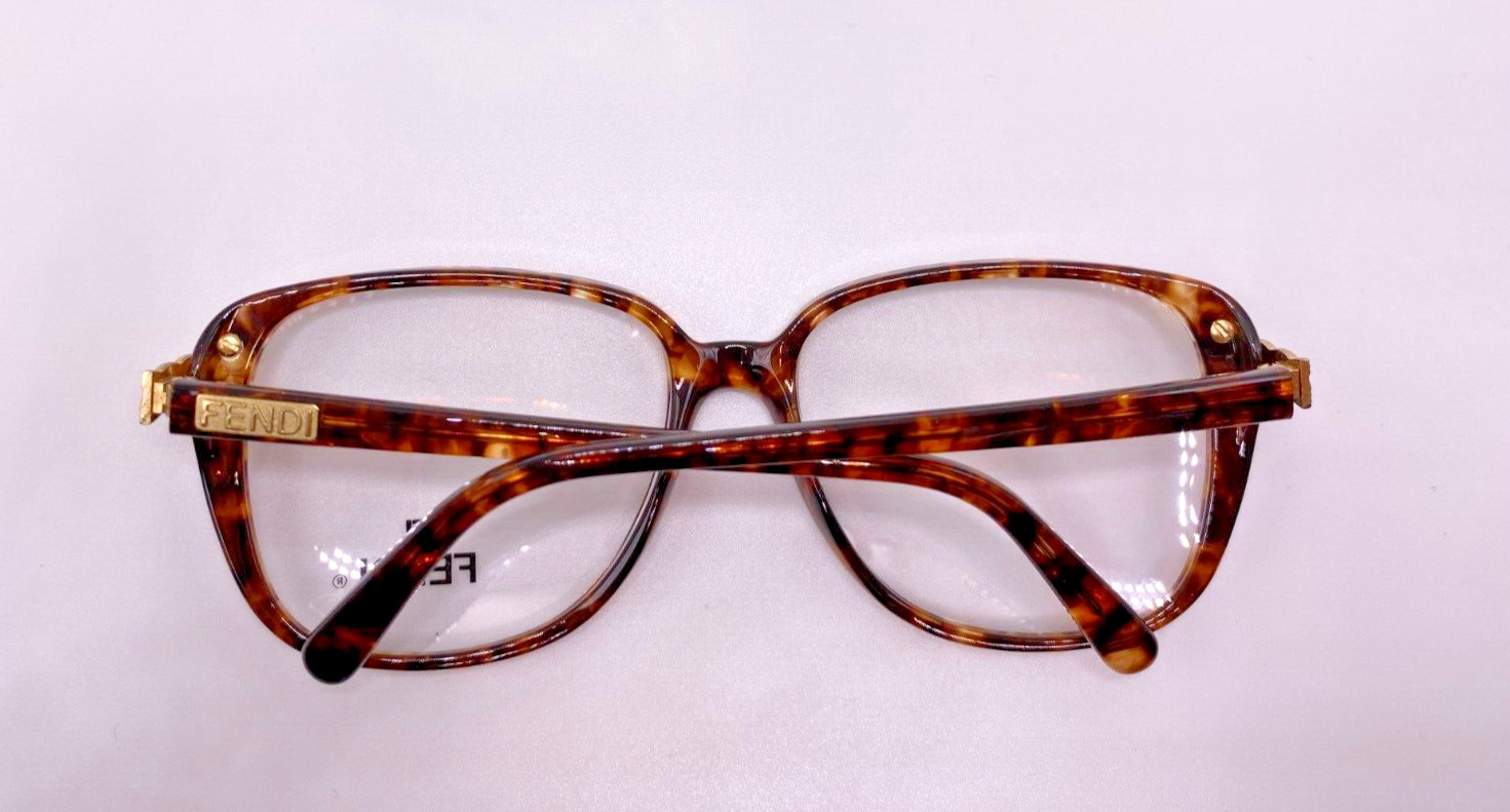 FENDI F52 Dark Tortoise Square Optical Sunglasses Frame 54-15-125 Store Display