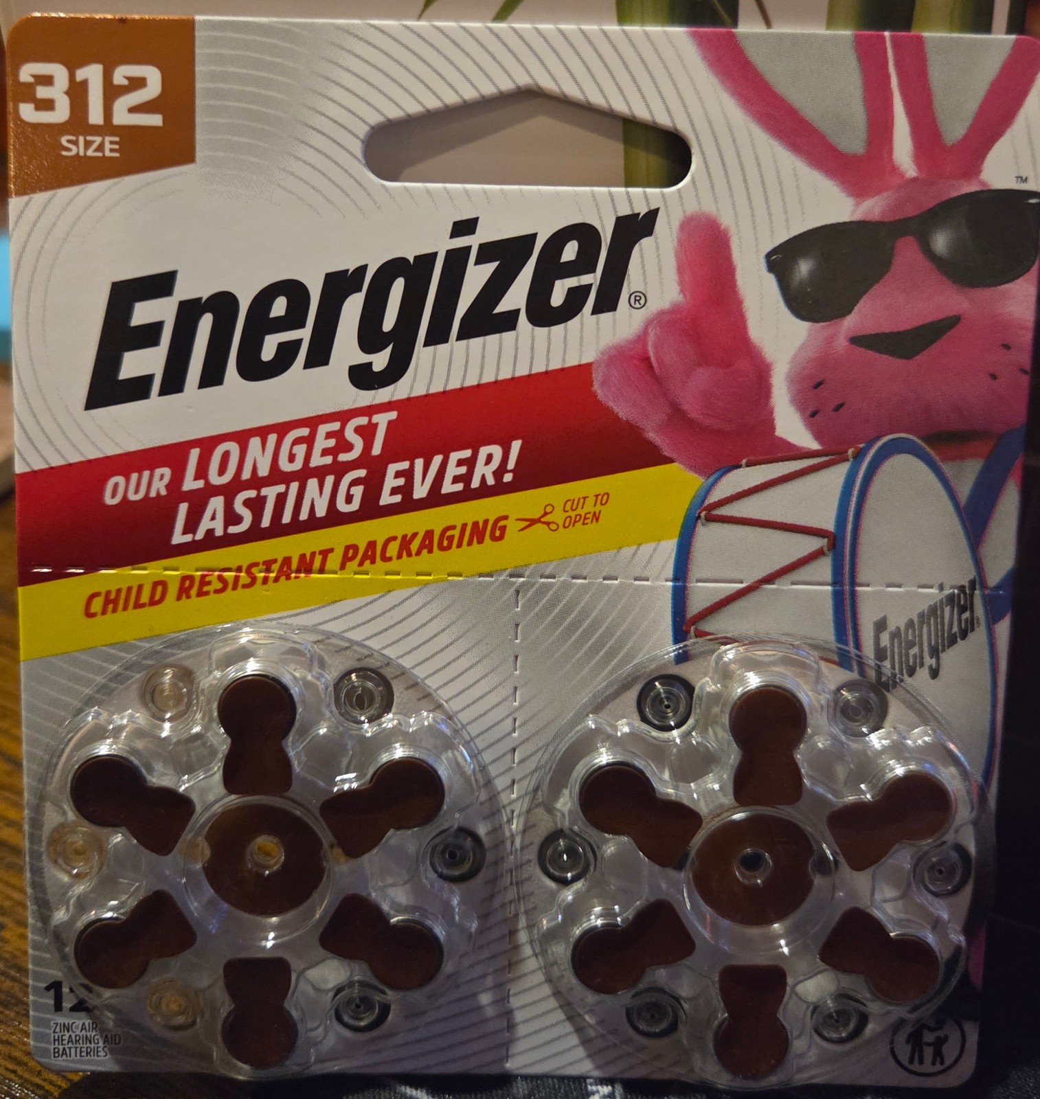 Energizer Size 312 Hearing Aid Batteries 12 Count 312CR-12ENRUS
