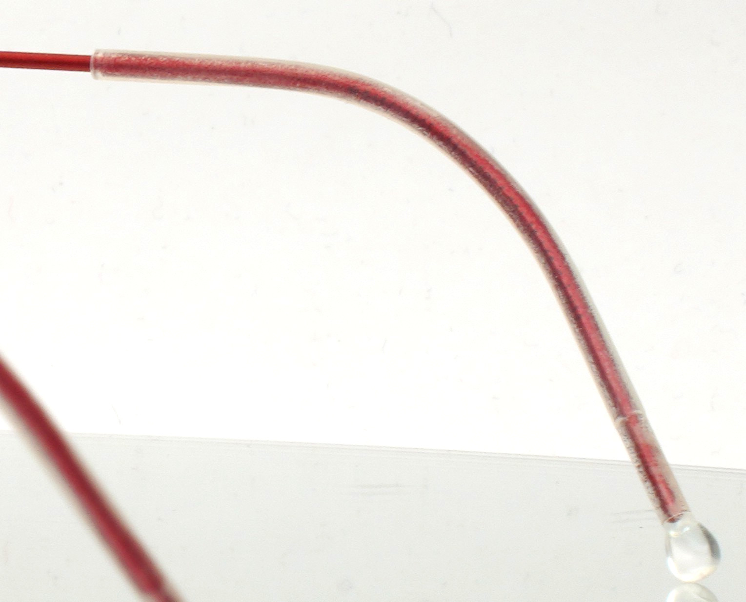 LINDBERG n.o.w. 6587 U33 Clear Red Unisex Square Eyeglasses 43-23-150 B:36