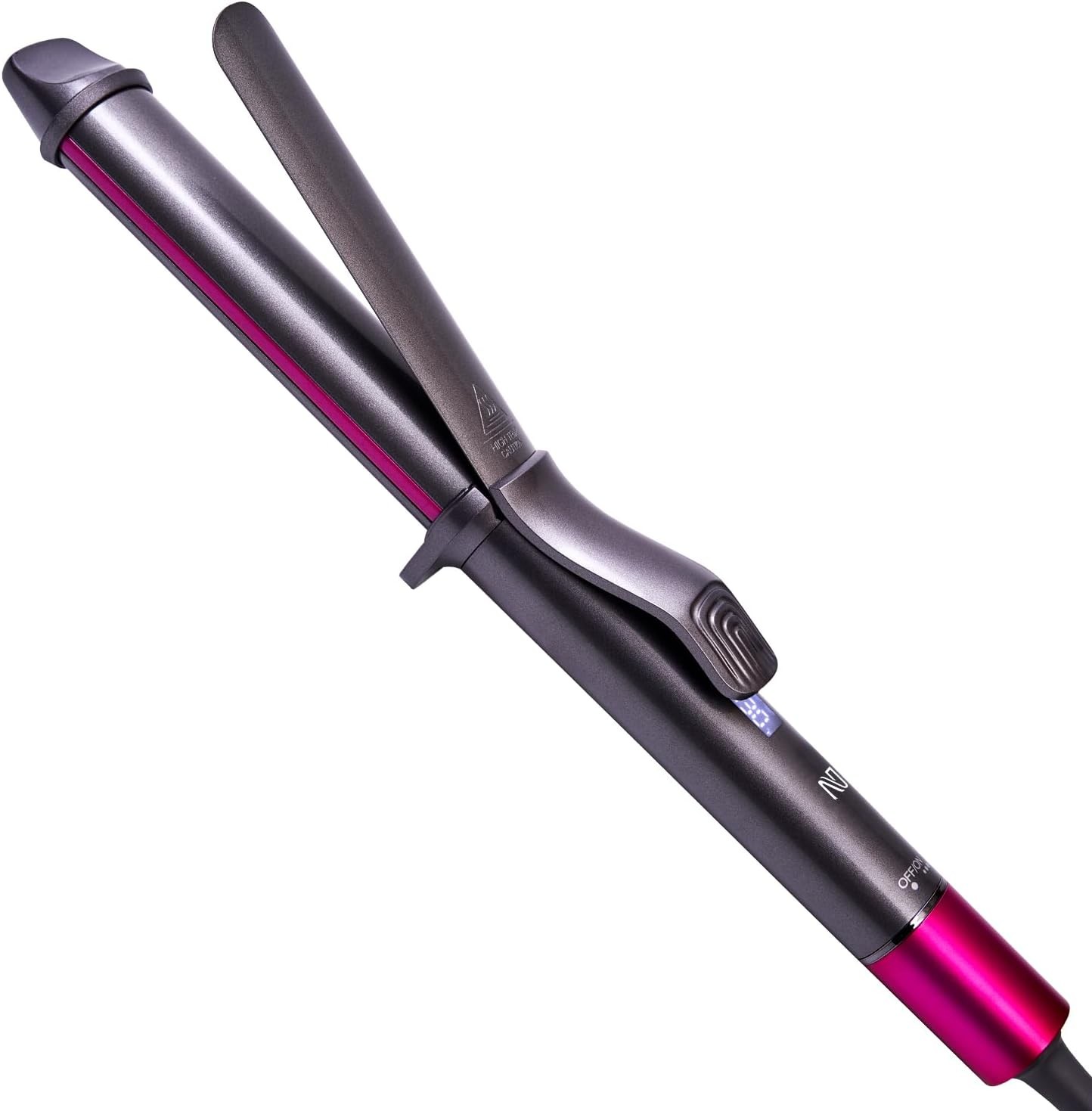 Nycoba Curling Iron 1.25 Inch Ceramic Wand 430F Worldwide Pink