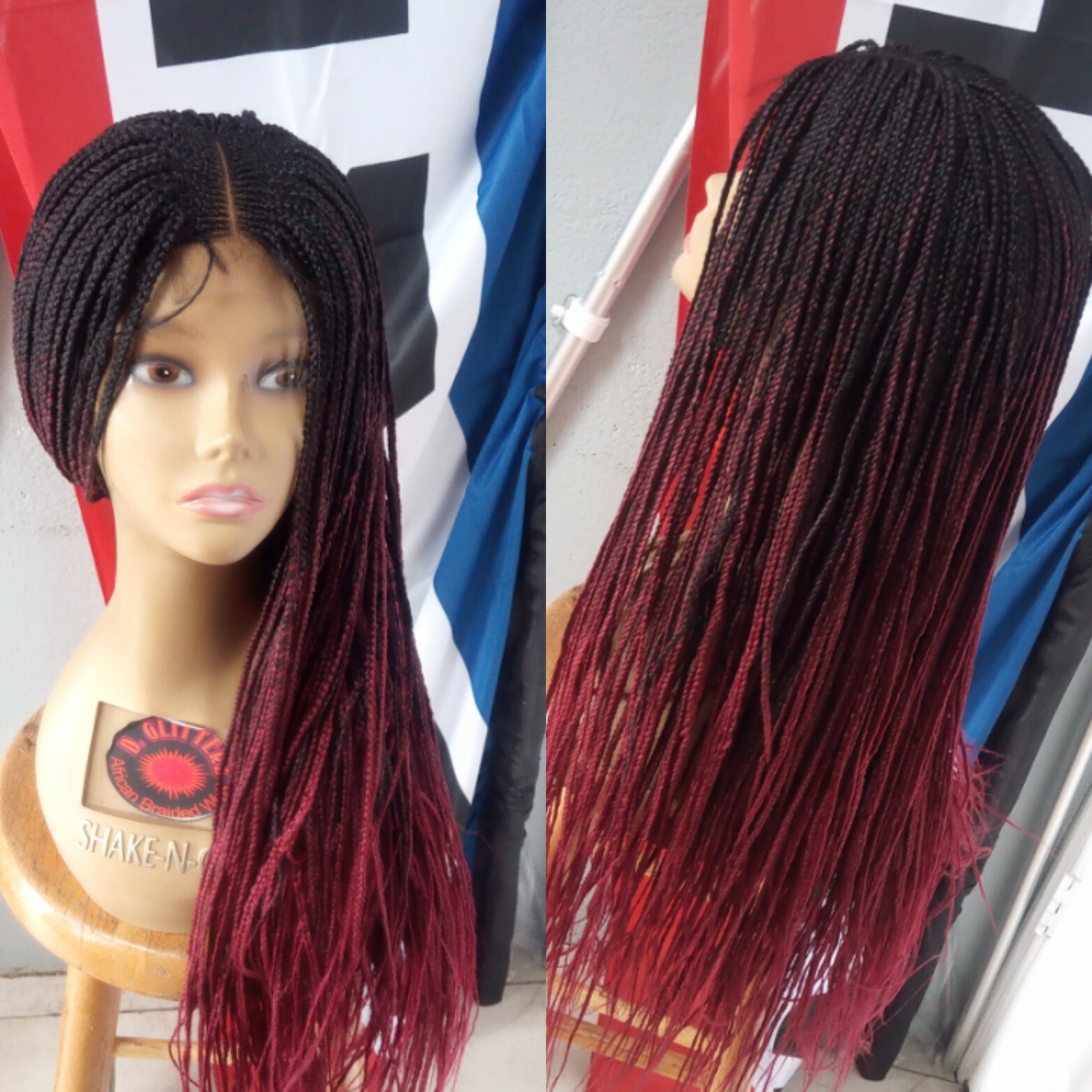 African Braided Closure Wigs( DECEMBER SALES)