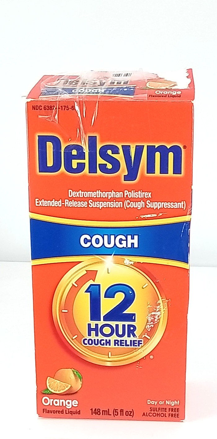 Delsym Adult Cough Suppressant 12 Hour Relief Liquid ORANGE 5 Fl Oz Exp 09/2027