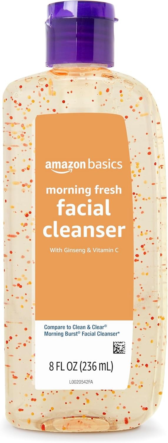 Amazon Basics Morning Fresh Facial Cleanser Ginseng Vitamin C 8 fl oz