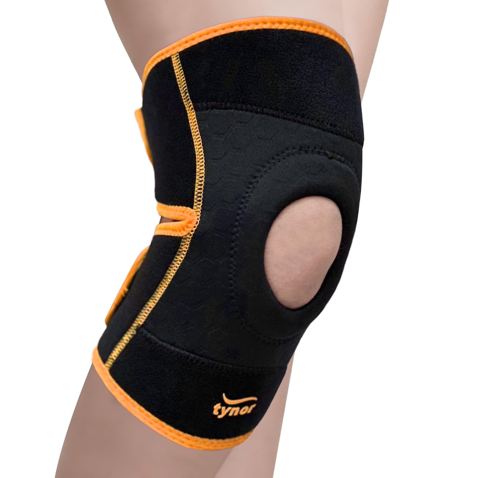 1 Unit Neoprene Knee Brace, One Size 14.8-22, Patella Pad, Adjustable