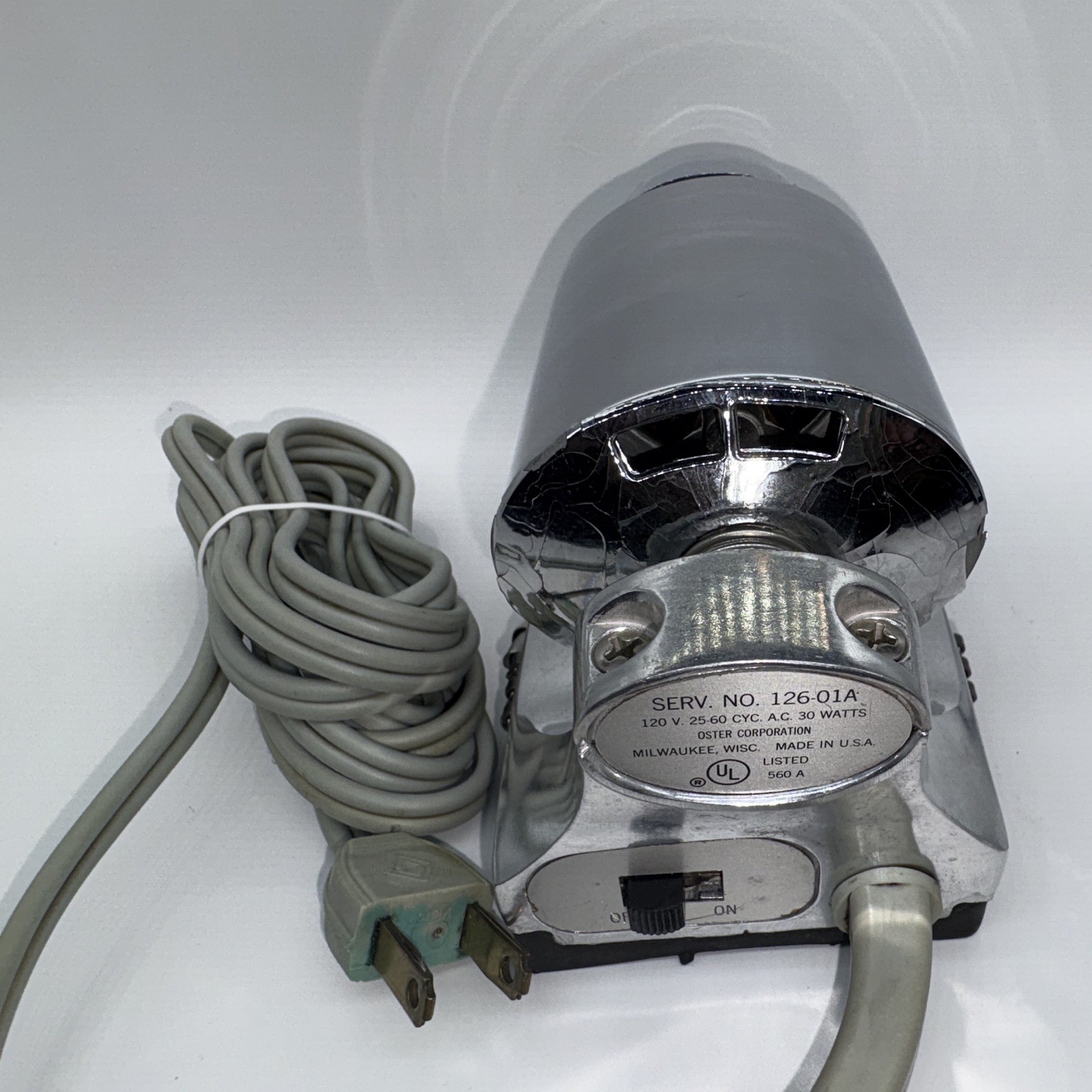 Vintage Oster Scientific 1 Massager Model 126-01A Corded Handheld Body Massager