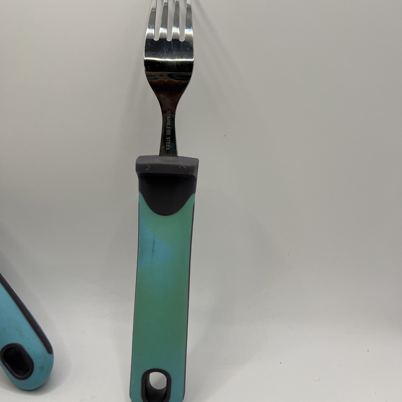 Bunmo Adaptive Silverware 4 Pc For Elderly Arthritis Medium Weight 3.35 oz