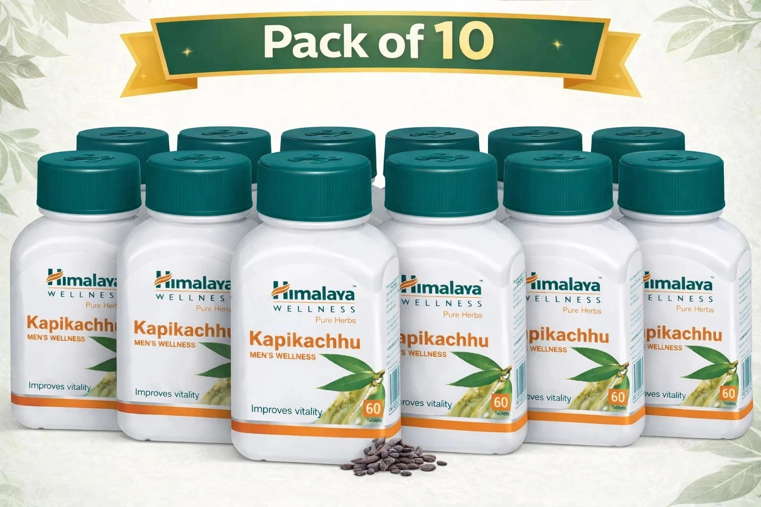10 X Himalaya Kapikachhu 60 Tabs BEST PRICE